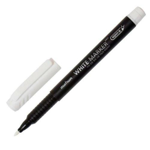 Маркер перманентный пулевидный 1.0мм бел. MunHwa Б0048238 Б0048238
