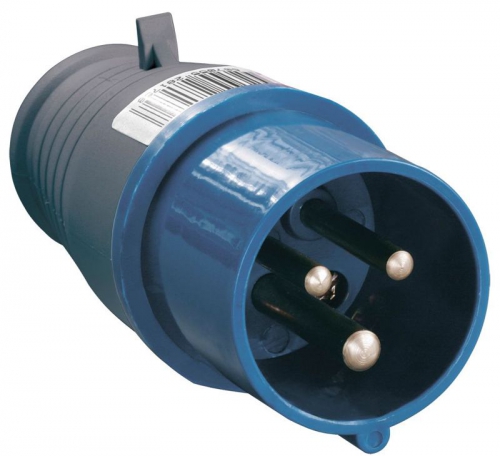 Вилка эл. каб. 16А 2P+PE 16А 220В IP44 ССИ-013 IEK PSR01-016-3 PSR01-016-3