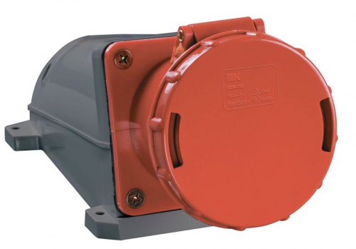 Розетка ОП 63А 380В 3P+PЕ ССИ-134 IP54 ИЭК PSR12-063-4 PSR12-063-4