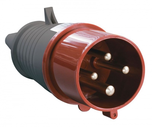 Вилка эл. каб. 32А 3P+PE 380В IP44 ССИ-024 IEK PSR02-032-4 PSR02-032-4