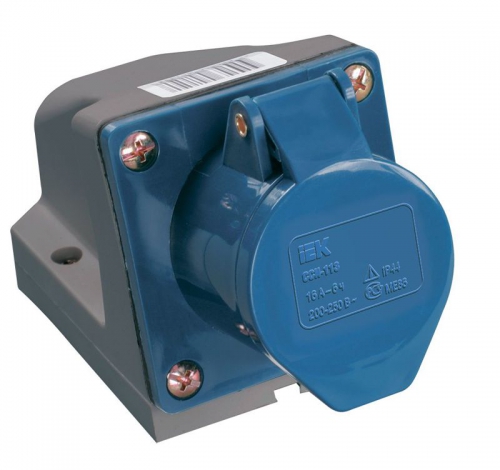 Розетка ОП 32А 220В 2P+PЕ ССИ-123 IP44 IEK PSR11-032-3 PSR11-032-3