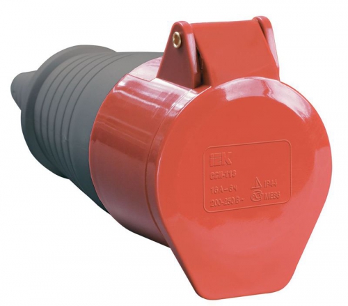 Розетка кабельная 32А 380В 3P+PЕ ССИ-224 IP44 ИЭК PSR22-032-4 PSR22-032-4