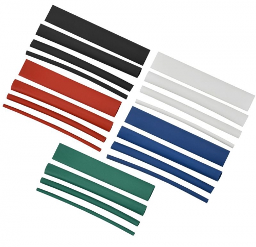 Набор трубок термоусадочных тонкостен. ТТУ 2/1; 4/2; 6/3; 8/4 (З; С; К; Ч) 20х8см разноцвет. IEK UDRS-D2-D8-10-3 UDRS-D2-D8-10-3