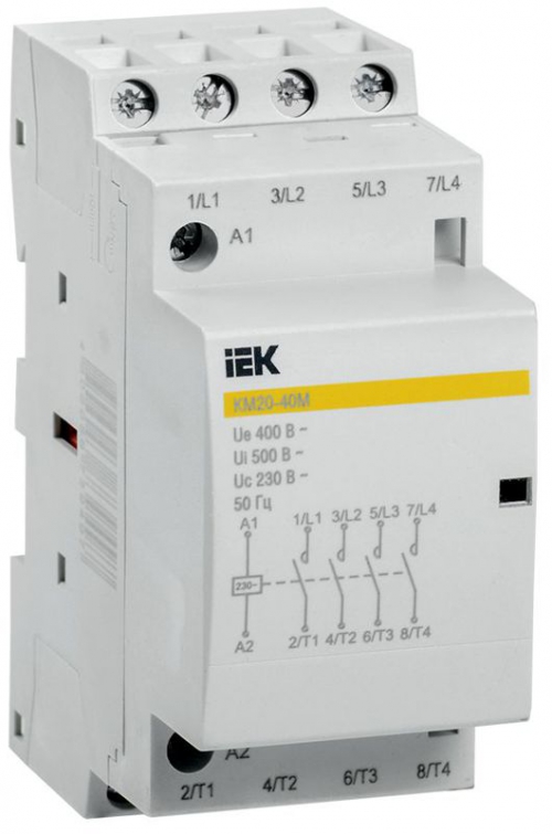 Контактор модульный КМ20-40М AC IEK MKK11-20-40 MKK11-20-40