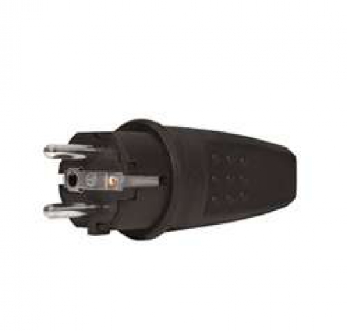 Вилка электрич. прямая с заземл. каучук 16А 250В IP44 (еврослот) UNIVersal 602227 602227