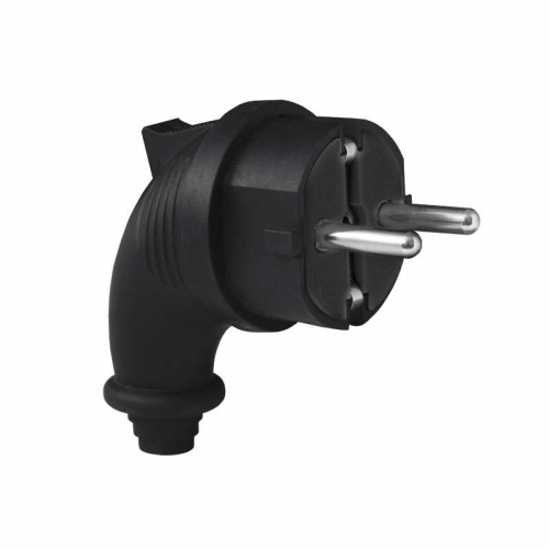 Вилка электрич. угл. однофазная (каучук) UNIVersal 1241 1241