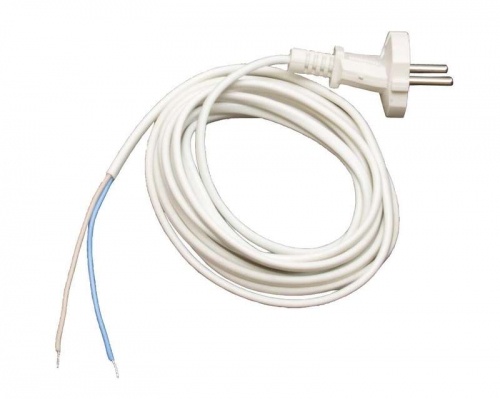 Шнур с вилкой 2.2м (ПВС-ВП 2х0.75) бел. UNIVersal 9632166 9632166