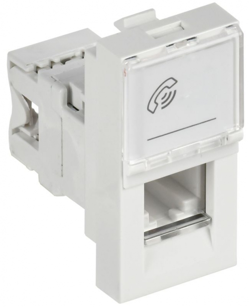 Механизм розетки телеф. ПРАЙМЕР 1мод. RJ11 кат. 3 IEK CKK-40D-RT1-K01 CKK-40D-RT1-K01