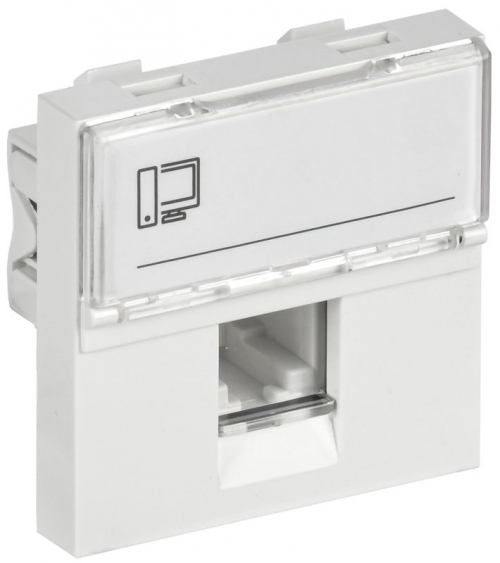 Механизм розетки информ. ПРАЙМЕР 2мод. RJ45 5е UTP РКИ-20-00-П IEK CKK-40D-RI2-K01 CKK-40D-RI2-K01