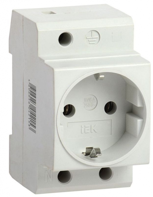 Розетка силовая ИЭК РАр10-3-ОП с заземл. на DIN-рейку ИЭК MRD10-16 MRD10-16