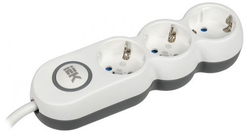 Удлинитель 3х3м с заземл. 16А 250В У03В UNO 2P+PE 3х1.5кв.мм IEK WYP53-16-03-03-ZK WYP53-16-03-03-ZK