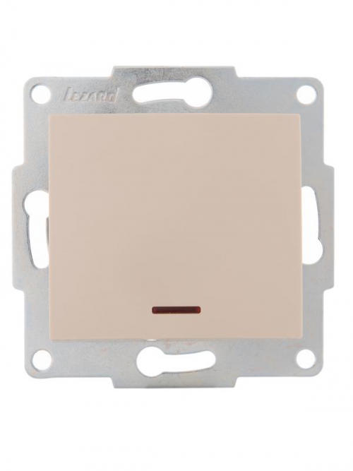 Механизм выключателя 1-кл. 1п СП Karina 10А IP20 с подсветкой крем. LEZARD 707-0388-111 707-0388-111