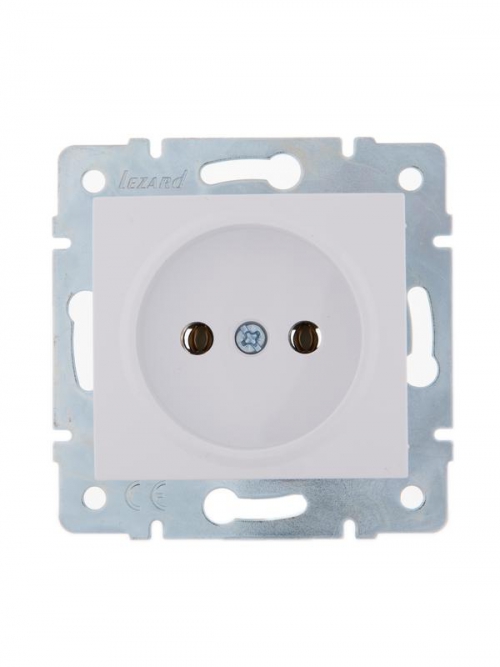 Механизм розетки 1-м СП Karina 16А IP20 без заземл. термопласт бел. LEZARD 707-0288-121B 707-0288-121B