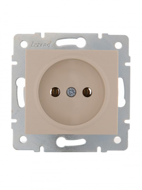 Механизм розетки 1-м СП Karina 16А IP20 без заземл. термопласт крем. LEZARD 707-0388-121B 707-0388-121B