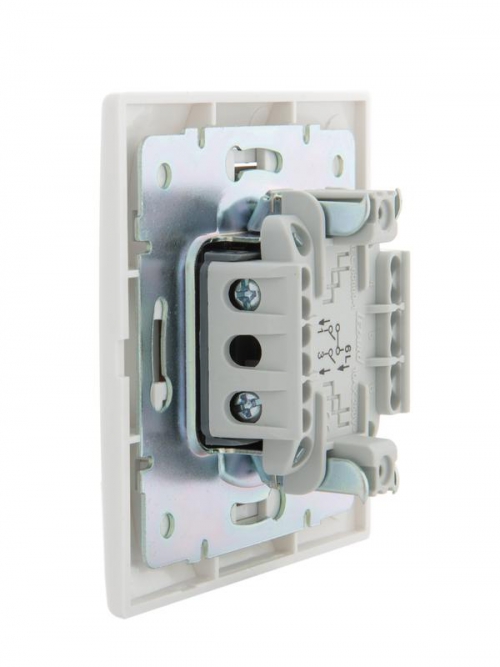 Выключатель кнопочный 1-кл. СП Mira бел./бел. LEZARD 701-0202-103 701-0202-103