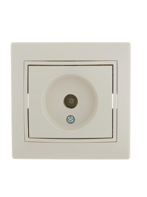 Розетка оконечная TV СП Mira крем/крем. LEZARD 701-0303-130 701-0303-130