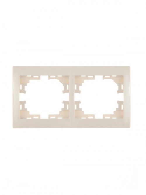 Рамка 2-м Mira горизонт. крем. LEZARD 701-0300-147 701-0300-147
