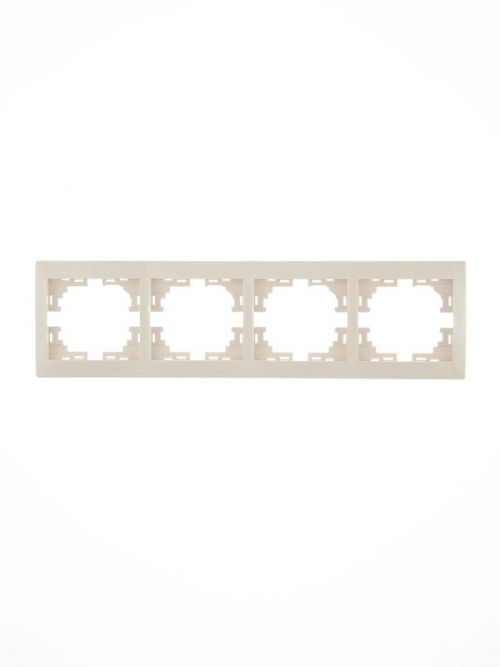 Рамка 4-м Mira горизонт. крем. LEZARD 701-0300-149 701-0300-149