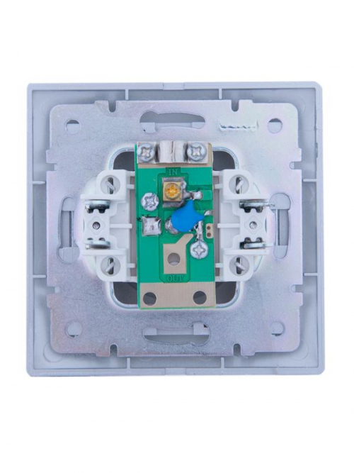 Розетка оконечная TV СП Mira сер. метал. LEZARD 701-1010-130 701-1010-130