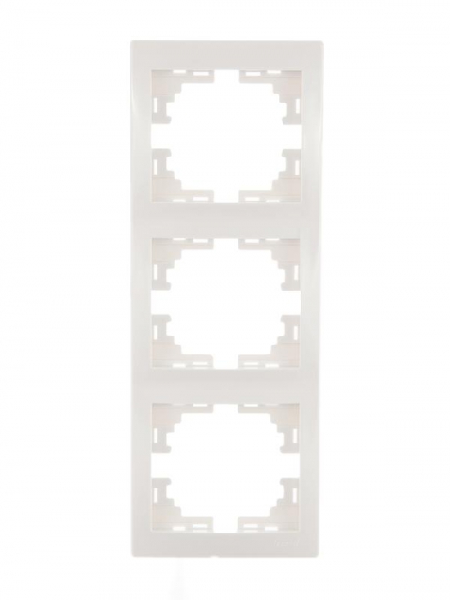 Рамка 3-м Mira вертикал. бел. LEZARD 701-0200-153 701-0200-153