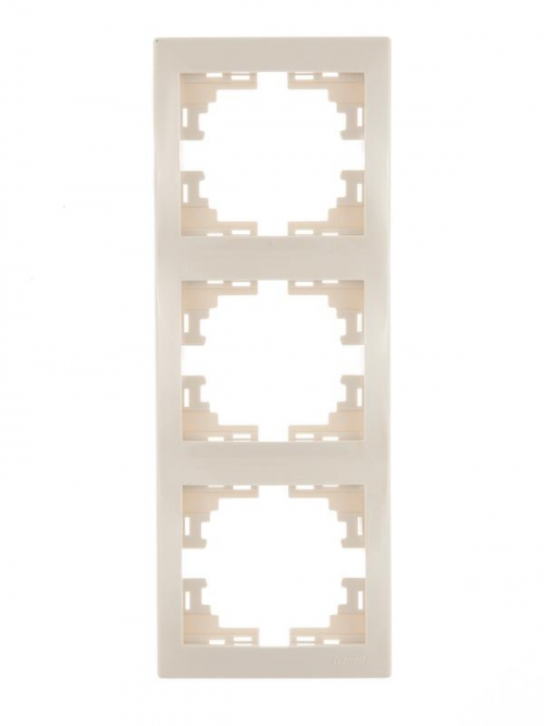 Рамка 3-м Mira вертикал. крем. LEZARD 701-0300-153 701-0300-153