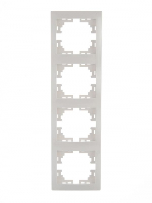 Рамка 4-м Mira вертикал. бел. LEZARD 701-0200-154 701-0200-154