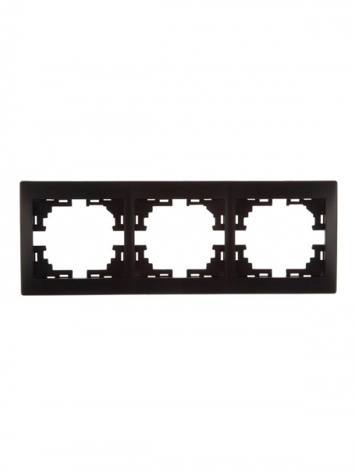 Рамка 3-м Mira горизонт. черн. бархат LEZARD 701-4200-148 701-4200-148