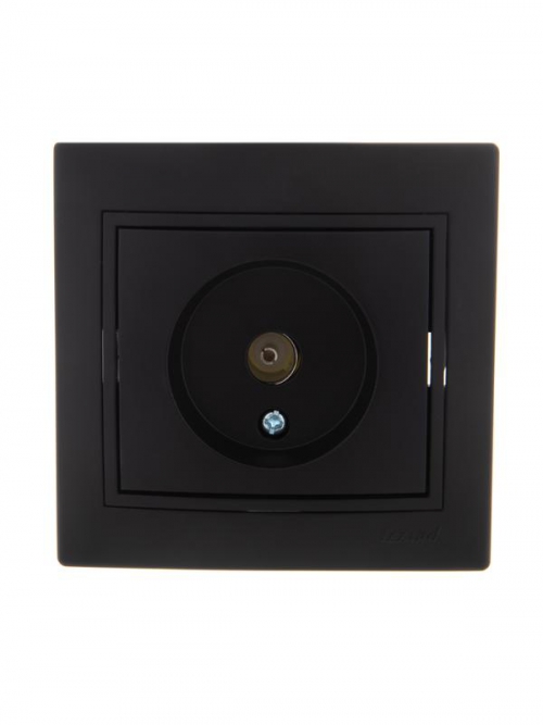 Розетка проходная TV СП Mira черн. бархат LEZARD 701-4242-129 701-4242-129