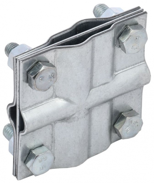 Зажим заземления крестообразный полоса/пруток-полоса/пруток оцинк. сталь IEK ZGC13-11-1-16-40 ZGC13-11-1-16-40