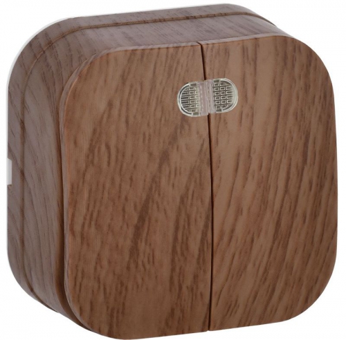 Выключатель 2-кл. ОП GLORY 10А ВС20-2-1-ХД с индикацией дуб IEK EVH21-K24-10 EVH21-K24-10