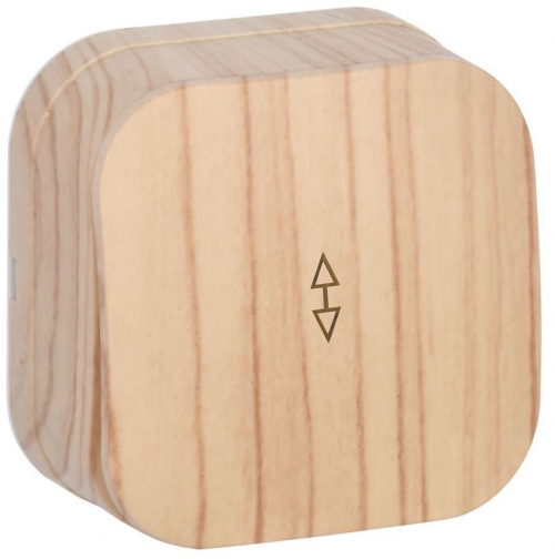 Переключатель проходной 1-кл. ОП GLORY 10А ВСп10-1-0-ХС сосна IEK EVH12-K34-10 EVH12-K34-10