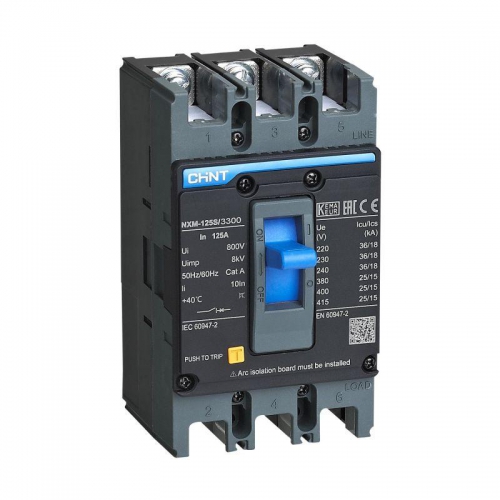 Выключатель автоматический 3п 125А 25кА NXM-125S (R) CHINT 131363 131363