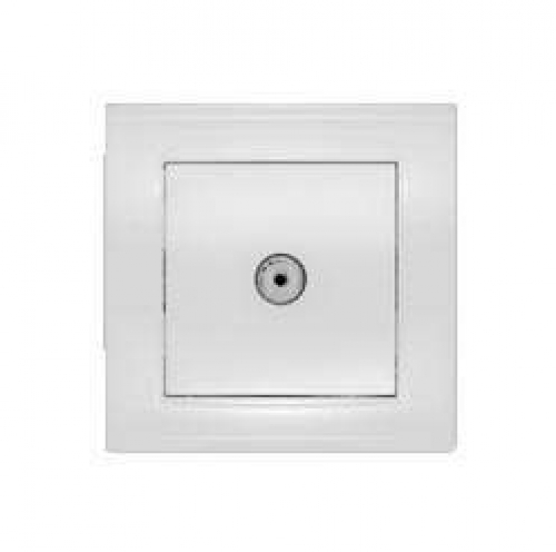 Розетка телевизионная TV 1-м СП Бриллиант бел. UNIVersal 7947571 7947571