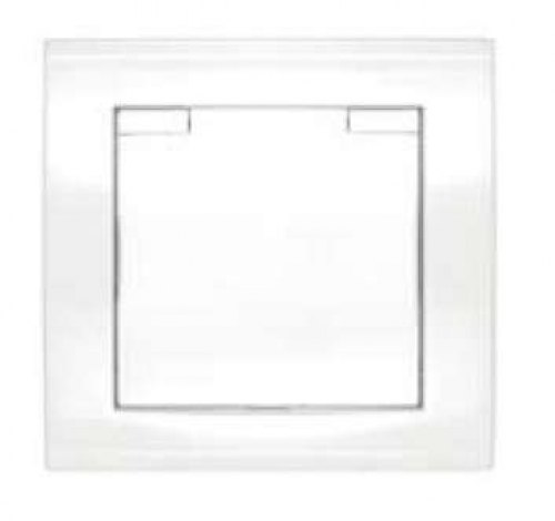 Розетка 1-м СП Бриллиант 16А IP20 с заземл. с крышкой бел. UNIVersal 7947649 7947649