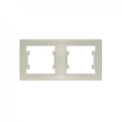 Рамка 2-м Бриллиант горизонт. сл. кость UNIVersal 7948684 7948684