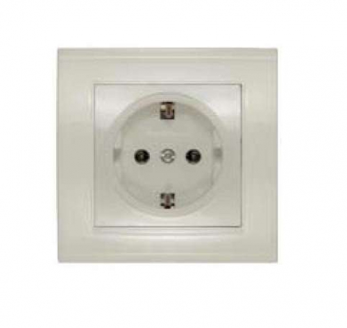 Розетка 1-м СП Бриллиант 16А IP20 с заземл. сл. кость UNIVersal 7948844 7948844