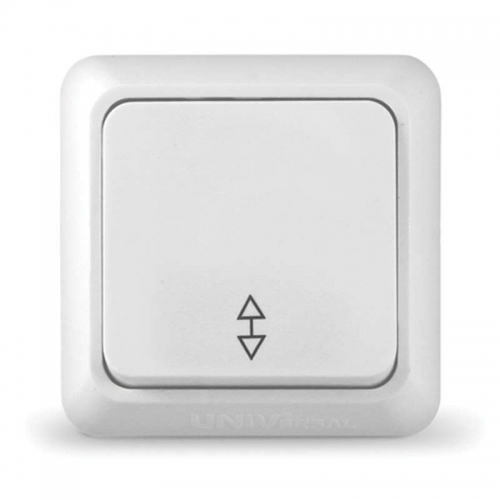 Переключатель проходной 1-кл. ОП Олимп 10А IP20 бел. UNIVersal О0025 О0025
