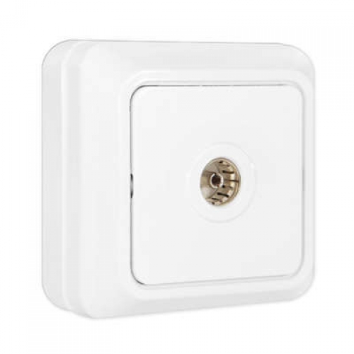 Розетка телевизионная TV 1-м ОП Олимп бел. UNIVersal О0027 О0027