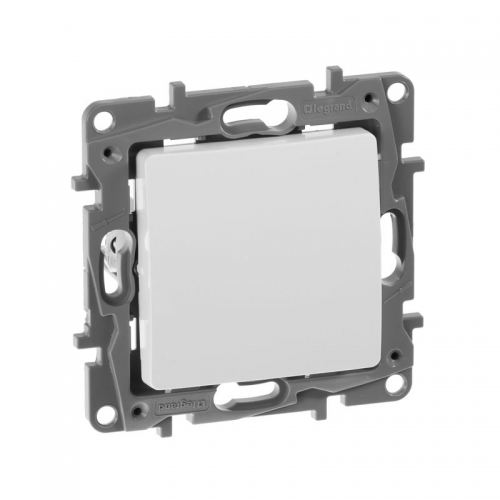 Выключатель 1-кл. СП Etika 10А IP20 250В 10AX безвинт. зажимы механизм бел. Leg 672201 672201