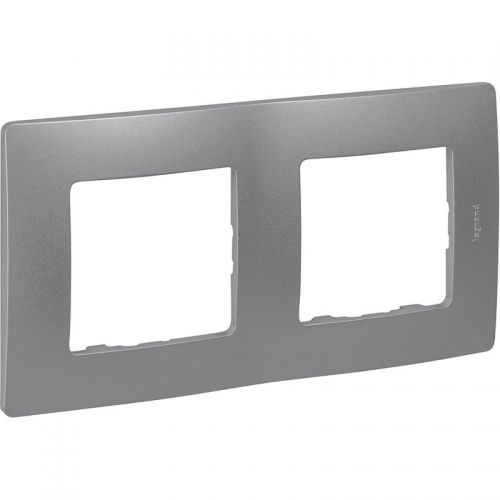 Рамка 2-м Etika алюм. Leg 672552 672552