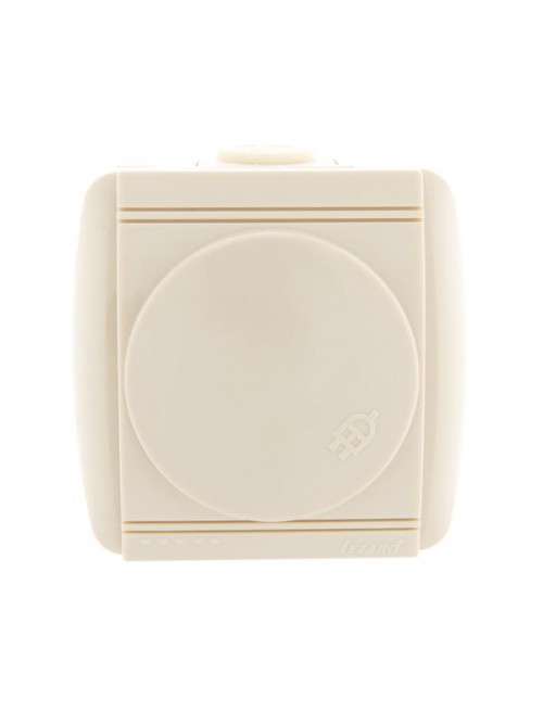 Розетка 1-м ОП Nata 16А IP20 с заземл. с защ. крышкой керамика крем. LEZARD 710-0300-123 710-0300-123