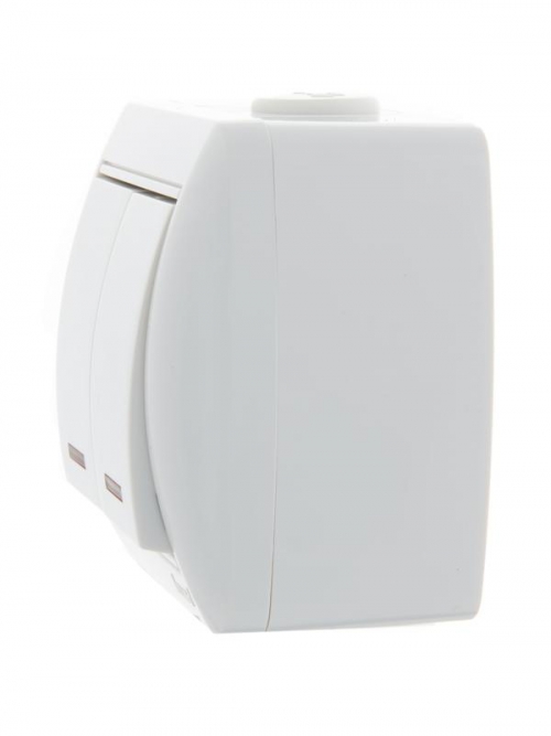 Выключатель 2-кл. ОП Nata 10А IP20 с подсветкой бел. LEZARD 710-0200-112 710-0200-112