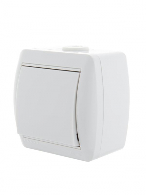 Выключатель 1-кл. ОП Nata 10А IP20 бел. LEZARD 710-0200-100 710-0200-100