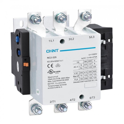 Контактор NC2-225 225А 220-240В/АС3 50Гц (R) CHINT 671400 671400