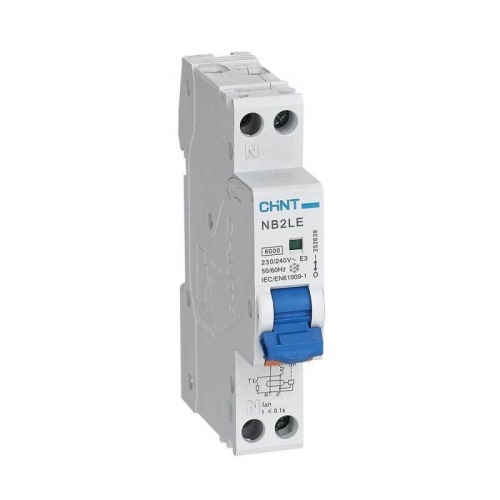 Выключатель автоматический дифференциального тока 1п+N C 20А 30мА 1мод. электрон. тип AC 6кА NB2LE (R) CHINT 689003 689003