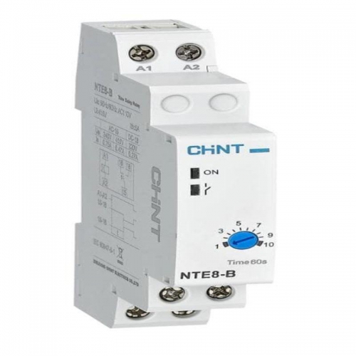 Реле времени NTE8-120B (задержка времени включения) 12-120с 1НО DC 24В (R) CHINT 258462 258462