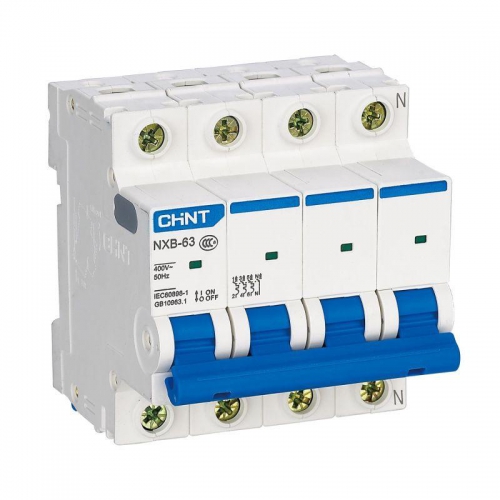 Выключатель автоматический модульный 4п C 40А 4.5кА NXB-63S (R) CHINT 296909 296909