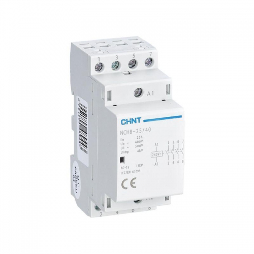 Контактор модульный NCH8-25/40 25А 4НО AC 220/230В 50Гц (R) CHINT 256089 256089