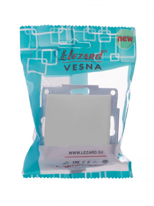 Выключатель 1-кл. СП Vesna механизм бел. LEZARD 742-0288-100 742-0288-100