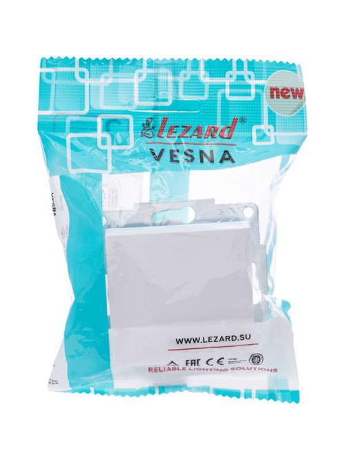 Выключатель 1-кл. СП Vesna с индикацией механизм бел. LEZARD 742-0288-111 742-0288-111